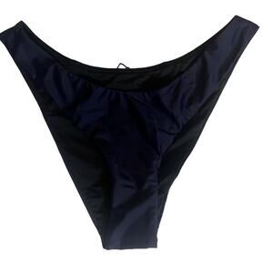 J Crew Navy Mid Rise Cheeky‎ Bikini Bottom - Size Small NWT